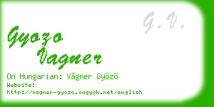 gyozo vagner business card