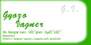 gyozo vagner business card